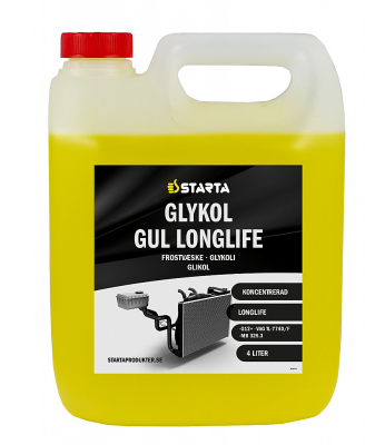 Starta Glykol Gul Longlife 4 L